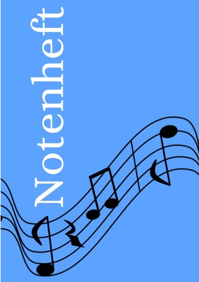 'Cover von Notenheft: DIN A4 Notenlinienheft | 300 Seiten mit 12 Notenzeilen / Systeme pro Blatt | Papier 90g/m² | Musikheft mit Notenlinien'-Cover