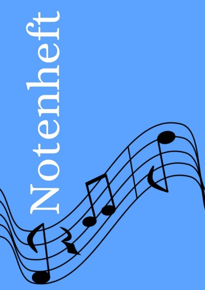 'Cover von Notenheft: DIN A4 Notenlinienheft | 300 Seiten mit 12 Notenzeilen / Systeme pro Blatt | Papier 90g/m² | Musikheft mit Notenlinien'-Cover