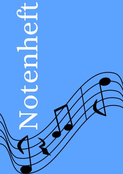 'Cover von Notenheft: DIN A5 Notenlinienheft | 60 Seiten mit 12 Notenzeilen / Systeme pro Blatt | Papier 90g/m² | Musikheft mit Notenlinien'-Cover