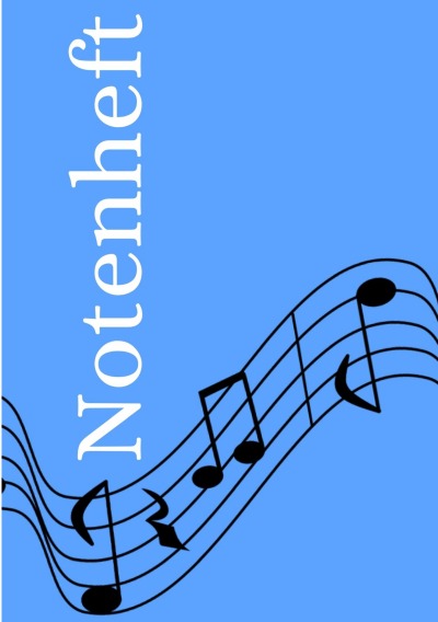 'Cover von Notenheft: DIN A5 Notenlinienheft | 200 Seiten mit 12 Notenzeilen / Systeme pro Blatt | Papier 90g/m² | Musikheft mit Notenlinien'-Cover
