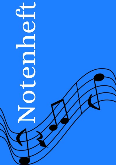 'Cover von Notenheft: DIN A5 Notenlinienheft | 60 Seiten mit 12 Notenzeilen / Systeme pro Blatt | Papier 90g/m² | Musikheft mit Notenlinien'-Cover