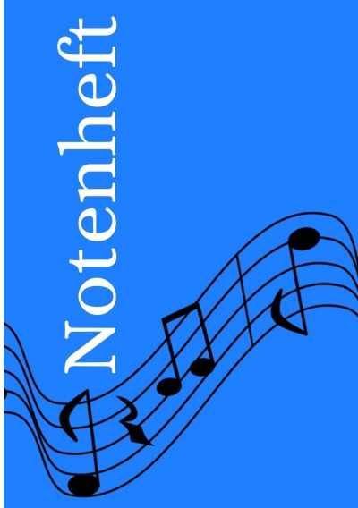 'Cover von Notenheft: DIN A5 Notenlinienheft | 60 Seiten mit 12 Notenzeilen / Systeme pro Blatt | Papier 90g/m² | Musikheft mit Notenlinien'-Cover