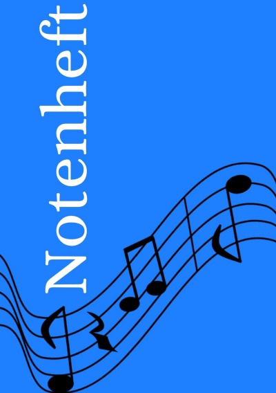 'Cover von Notenheft: DIN A5 Notenlinienheft | 300 Seiten mit 12 Notenzeilen / Systeme pro Blatt | Papier 90g/m² | Musikheft mit Notenlinien'-Cover