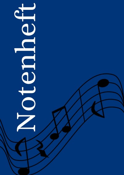 'Cover von Notenheft: DIN A4 Notenlinienheft | 60 Seiten mit 12 Notenzeilen / Systeme pro Blatt | Papier 90g/m² | Musikheft mit Notenlinien'-Cover