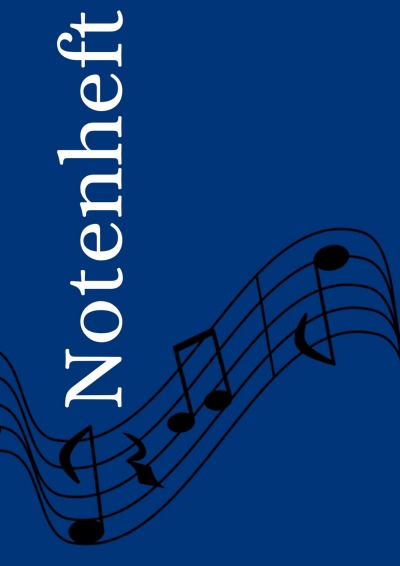 'Cover von Notenheft: DIN A4 Notenlinienheft | 60 Seiten mit 12 Notenzeilen / Systeme pro Blatt | Papier 90g/m² | Musikheft mit Notenlinien'-Cover