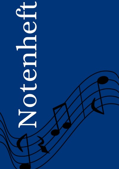 'Cover von Notenheft: DIN A4 Notenlinienheft | 100 Seiten mit 12 Notenzeilen / Systeme pro Blatt | Papier 90g/m² | Musikheft mit Notenlinien'-Cover