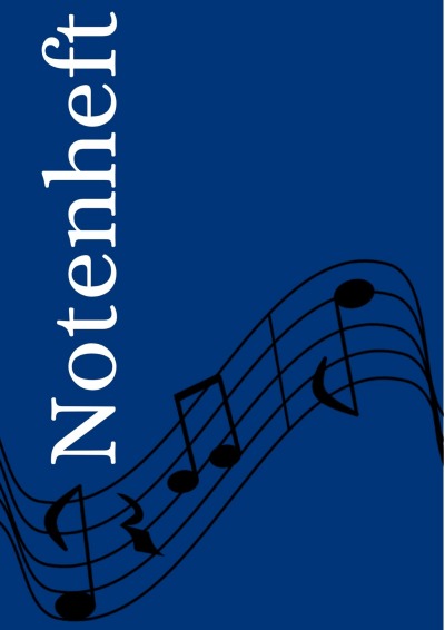 'Cover von Notenheft: DIN A4 Notenlinienheft | 200 Seiten mit 12 Notenzeilen / Systeme pro Blatt | Papier 90g/m² | Musikheft mit Notenlinien'-Cover