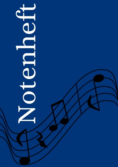 'Cover von Notenheft: DIN A4 Notenlinienheft | 200 Seiten mit 12 Notenzeilen / Systeme pro Blatt | Papier 90g/m² | Musikheft mit Notenlinien'-Cover