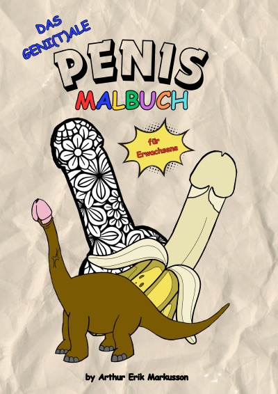 'Cover von Das geni(t)ale Penis Malbuch'-Cover
