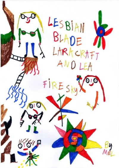 'Cover von Lesbian Blade Lara Craft and Lea Fire Sky'-Cover