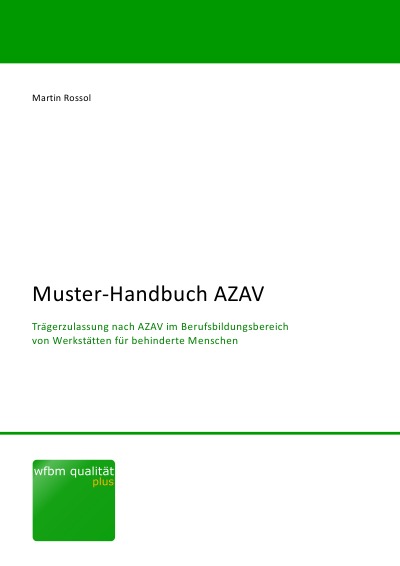'Cover von Muster-Handbuch AZAV'-Cover