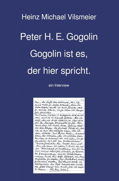 'Cover von Peter H. E. Gogolin Gogolin ist es, der hier spricht.'-Cover