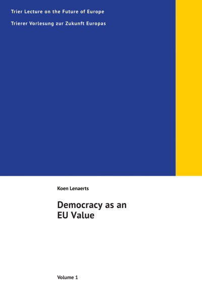 'Cover von Democracy as an EU Value'-Cover