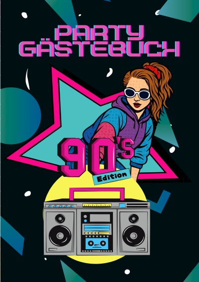'Cover von Party Gästebuch – 90’s Edition'-Cover