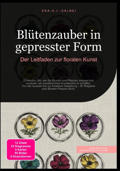 'Cover von Blütenzauber in gepresster Form: Der Leitfaden zur floralen Kunst'-Cover