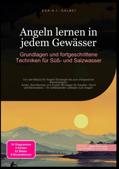 'Cover von Angeln lernen in jedem Gewässer: Grundlagen und fortgeschrittene Techniken für Süß- und Salzwasser'-Cover