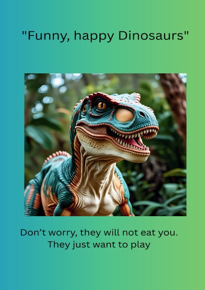 'Cover von The Funny, Happy Dinosaurs Coloring Book'-Cover