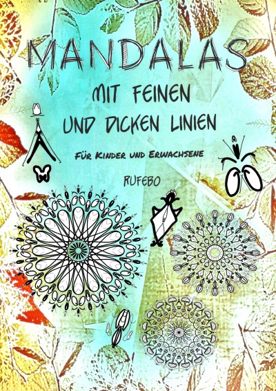 'Cover von Mandalas mit feinen und dicken Linien'-Cover