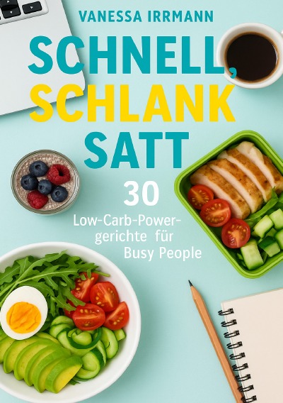 'Cover von Schnell, schlank, satt – 30 Low-Carb-Powergerichte für Busy People'-Cover