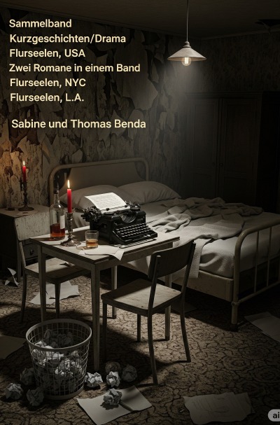 'Cover von Sammelband Kurzgeschichten/Drama Flurseelen, USA – Zwei Romane in einem Band'-Cover