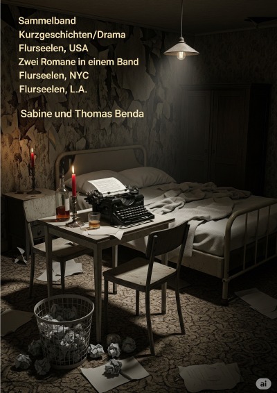 'Cover von Sammelband Kurzgeschichten/Drama Flurseelen, USA – Zwei Romane in einem Band'-Cover