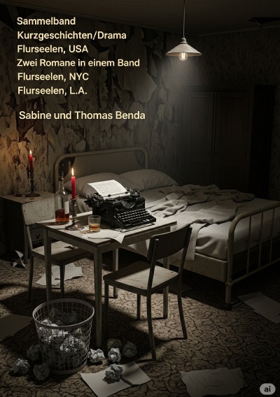 'Cover von Sammelband Kurzgeschichten/Drama Flurseelen, USA – Zwei Romane in einem Band'-Cover