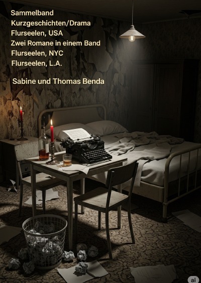 'Cover von Sammelband Kurzgeschichten/Drama Flurseelen, USA – Zwei Romane in einem Band'-Cover