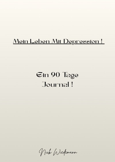 'Cover von Mein Leben Mit Depression Ein 90 Tage Journal'-Cover