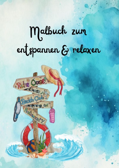 'Cover von Malbuch zum entspannen & relaxen'-Cover