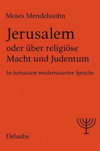 'Cover von Jerusalem oder über religiöse Macht und Judentum'-Cover