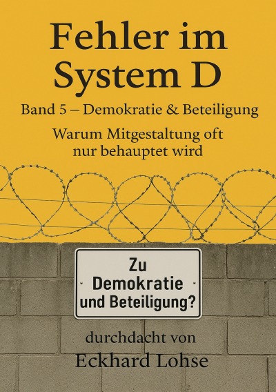 'Cover von Fehler im System D  Band 5 Demokratie & Beteiligung'-Cover