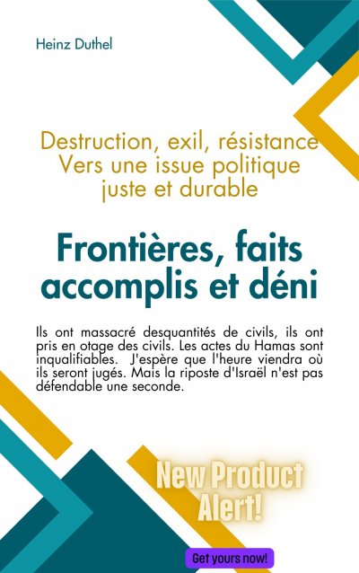 'Cover von Frontières, faits accomplis et déni'-Cover