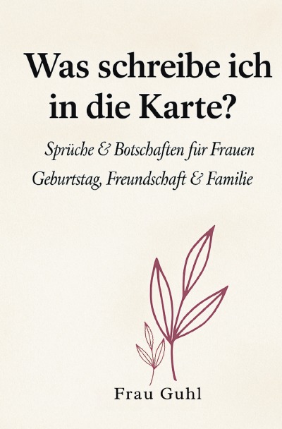 'Cover von Was schreibe ich in die Karte?'-Cover