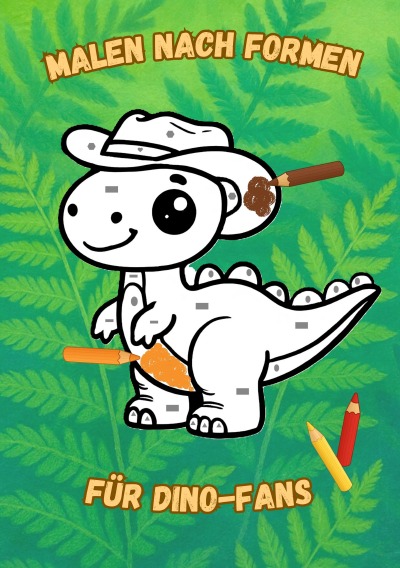 'Cover von Malen nach Formen für Dino-Fans'-Cover