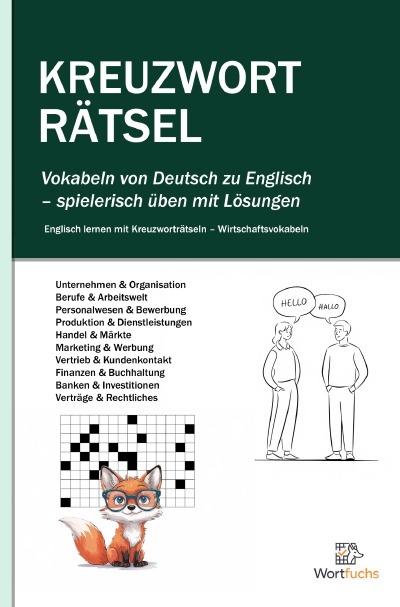 'Cover von Kreuzworträtsel  Deutsch – Englisch Wirtschaftsvokabeln'-Cover