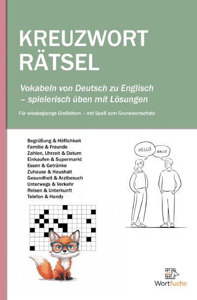 'Cover von Kreuzworträtsel  Deutsch – Englisch für wissbegierige Großeltern'-Cover