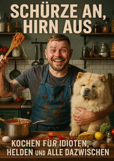 'Cover von Schürze an, Hirn aus.'-Cover