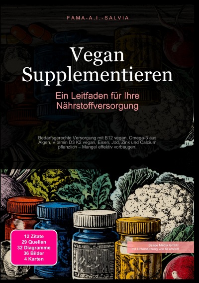 'Cover von Vegan Supplementieren: Ein Leitfaden für Ihre Nährstoffversorgung'-Cover