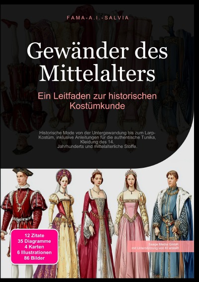 'Cover von Gewänder des Mittelalters: Ein Leitfaden zur historischen Kostümkunde'-Cover
