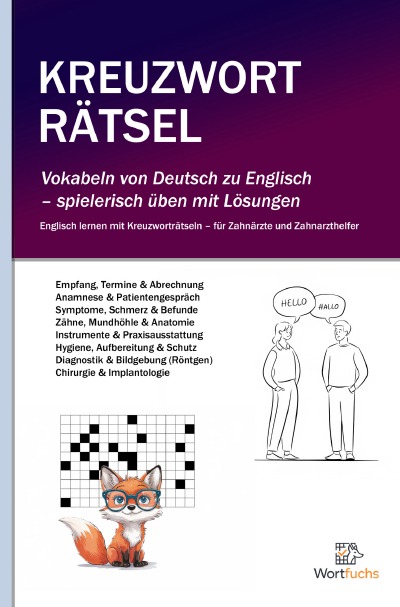'Cover von Kreuzworträtsel  Deutsch – Englisch für Zahnärzte und Zahnarzthelfer'-Cover