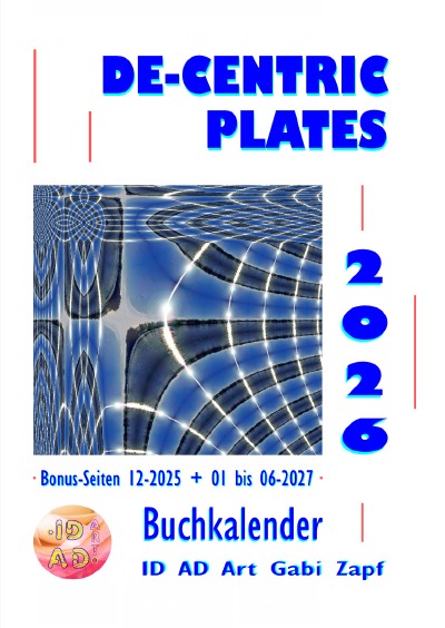 'Cover von Decentric Plates Buchkalender 2026'-Cover
