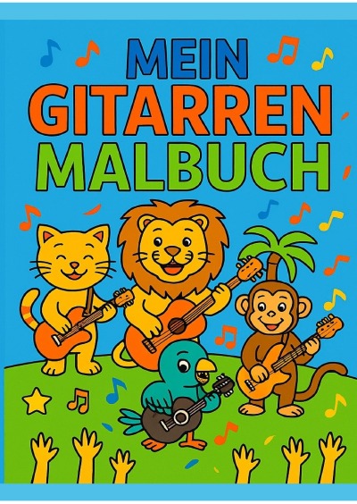 'Cover von Mein Gitarren Malbuch'-Cover