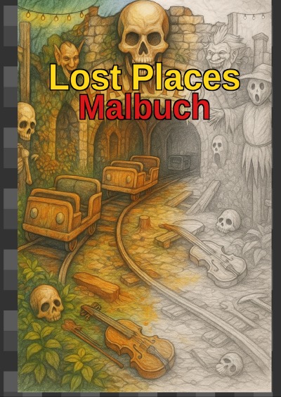 'Cover von Lost Places Malbuch'-Cover