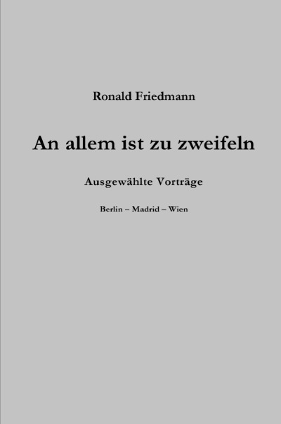 'Cover von An allem ist zu zweifeln'-Cover