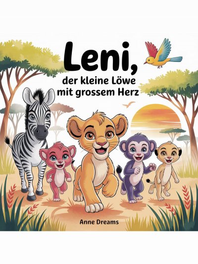 'Cover von Leni, der kleine Löwe mit grossem Herz'-Cover