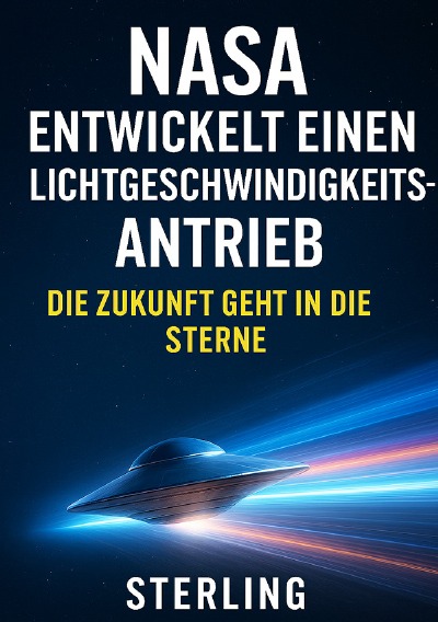 'Cover von NASA entwickelt einen Lichtgeschwindigkeitsantrieb I Die Zukunft geht in die Sterne'-Cover