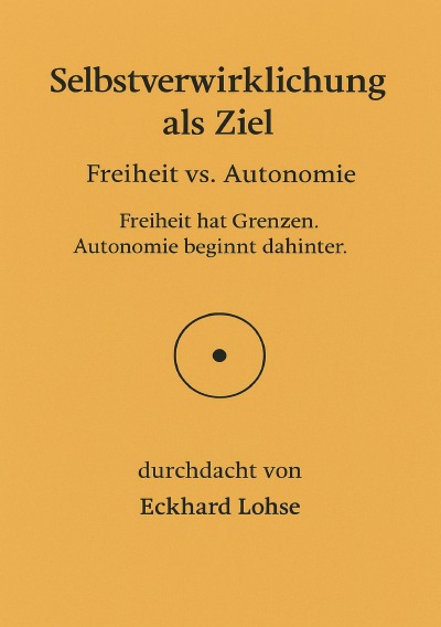 'Cover von Selbstverwirklichung als Ziel'-Cover