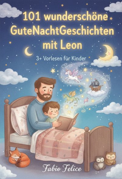 'Cover von 101 wunderschöne Gutenachtgeschichten mit Leon'-Cover