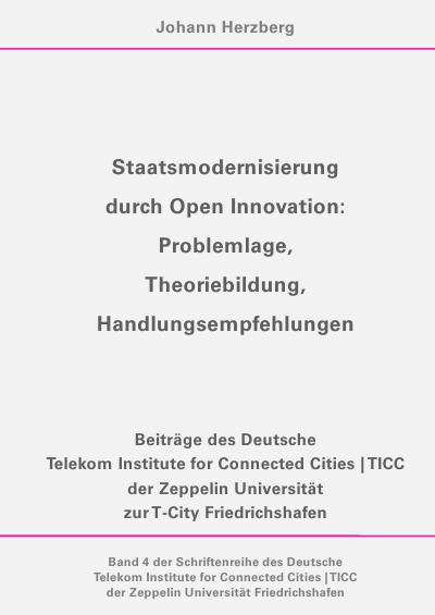 'Cover von Staatsmodernisierung durch Open Innovation'-Cover