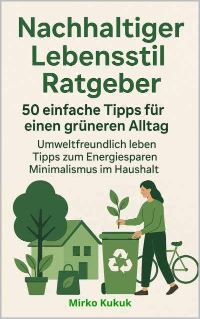'Cover von Nachhaltiger Lebensstil Ratgeber: 50 einfache Tipps für einen grüneren Alltag'-Cover